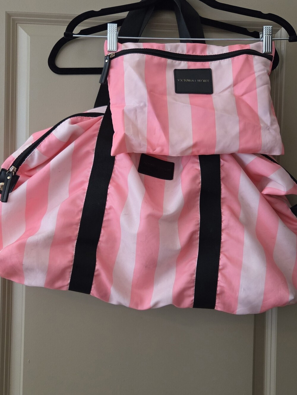 Victoria's Secret Signature Pink Logo Travel Bag Set